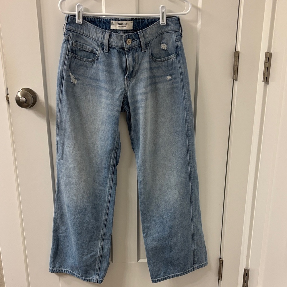Hollister Light Blue Wide-Leg Jeans